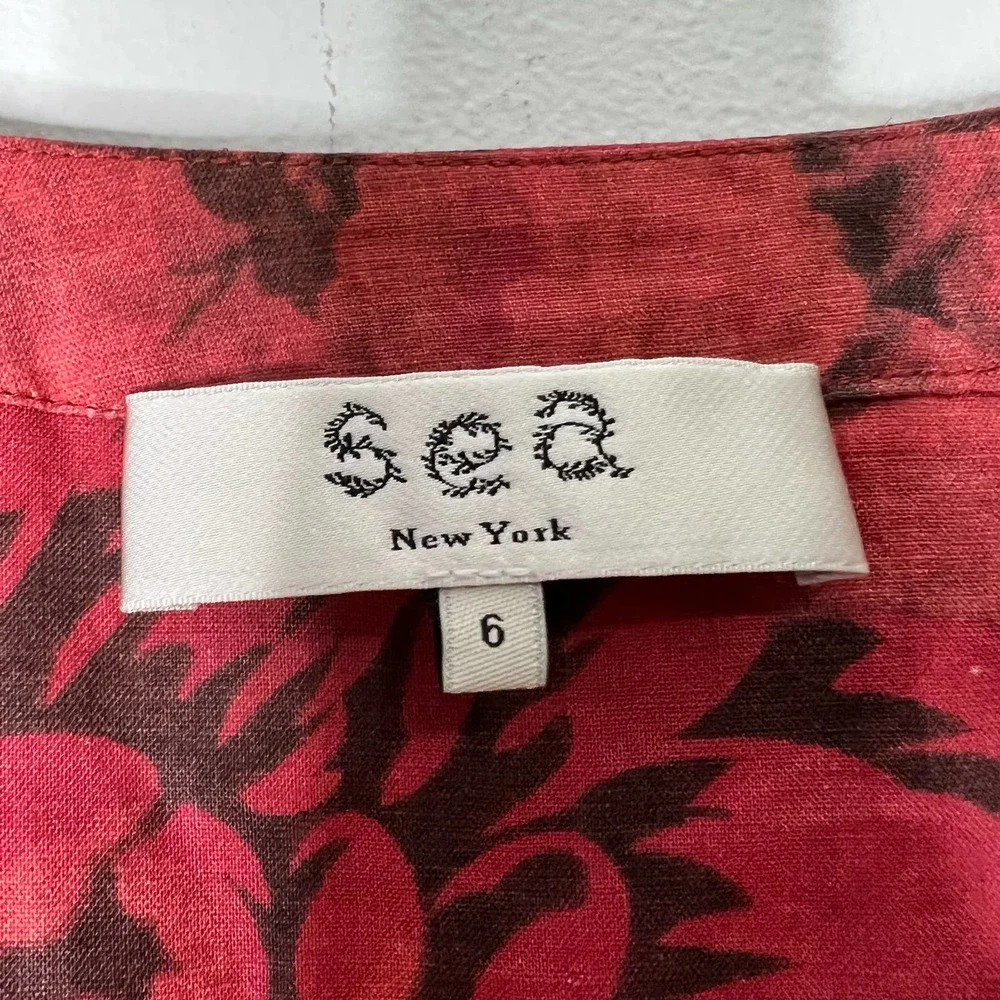 Sea New York Red Floral Maxi Dress - Picture 8 of 9